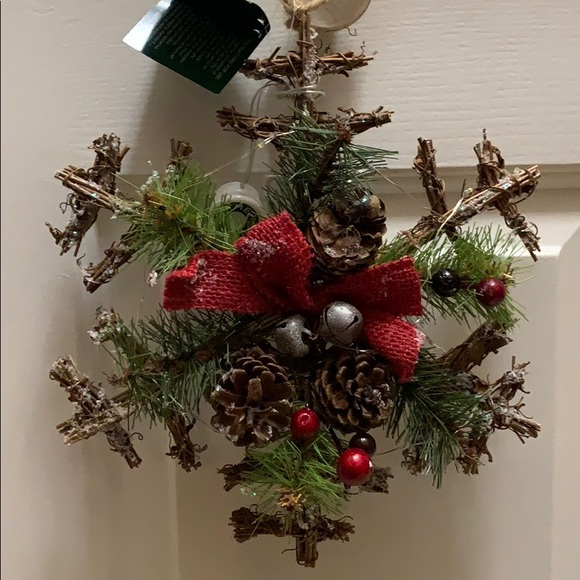 Rustic LED Snowflake Ornament - Picture 2 of 5